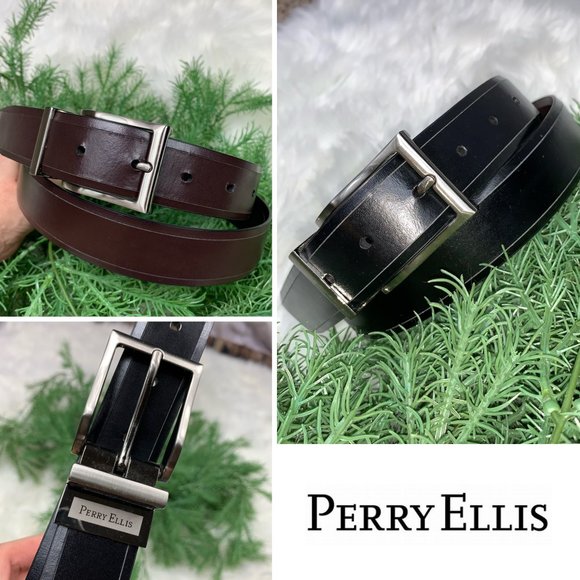Perry Ellis Other - |•PERRY ELLIS•| Reversible Blk/Brn Belt W36